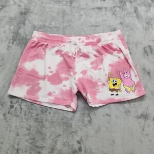 Nickelodeon SpongeBob SquarePants Shorts Womens XXXL Pink Tie Dye Patrick Casual